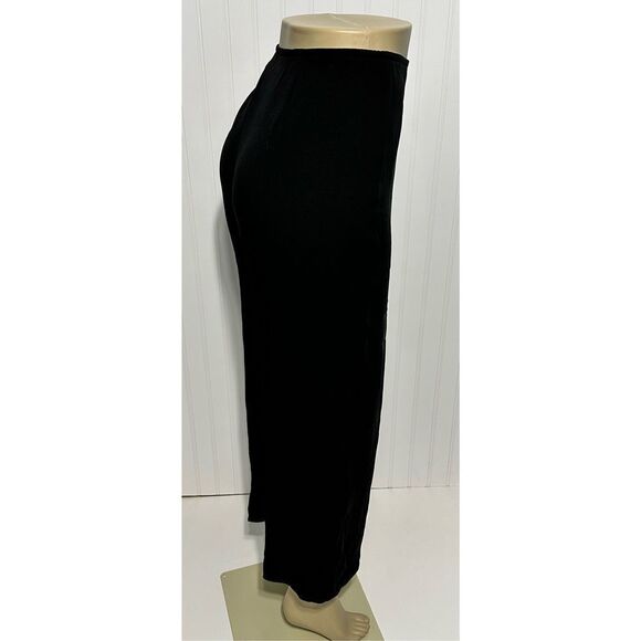 Eileen Fisher Cropped Ankle Pants Straight Leg Trouser Dress Pants Black Large - Picture 13 of 13